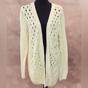 Off-white crochet style sweater